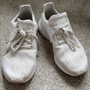 Adidas swift runner custom all white sneakers